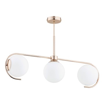 Chandelier on a pole ASTANA 3xE14/10W/230V gold
