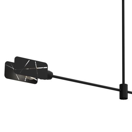Chandelier on a pole ASTRA 2xE27/60W/230V black