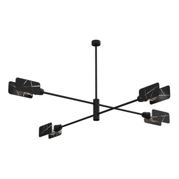Chandelier on a pole ASTRA 4xE27/60W/230V black