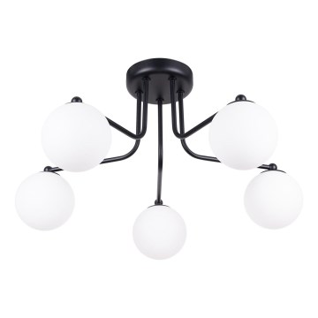 Chandelier on a pole ASTRAL 5xG9/8W/230V black