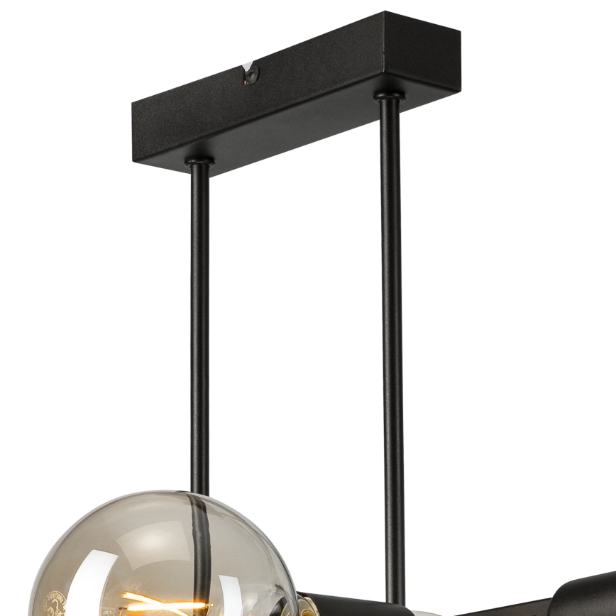 Chandelier on a pole ASTRID 4xE27/60W/230V black