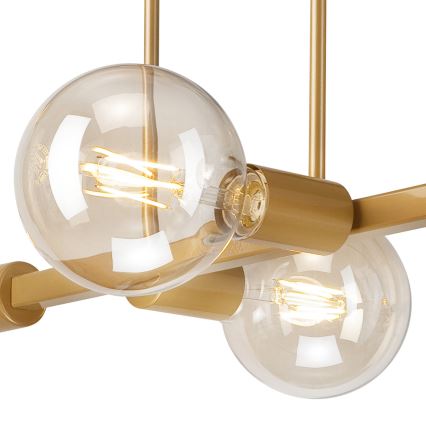 Chandelier on a pole ASTRID 4xE27/60W/230V gold