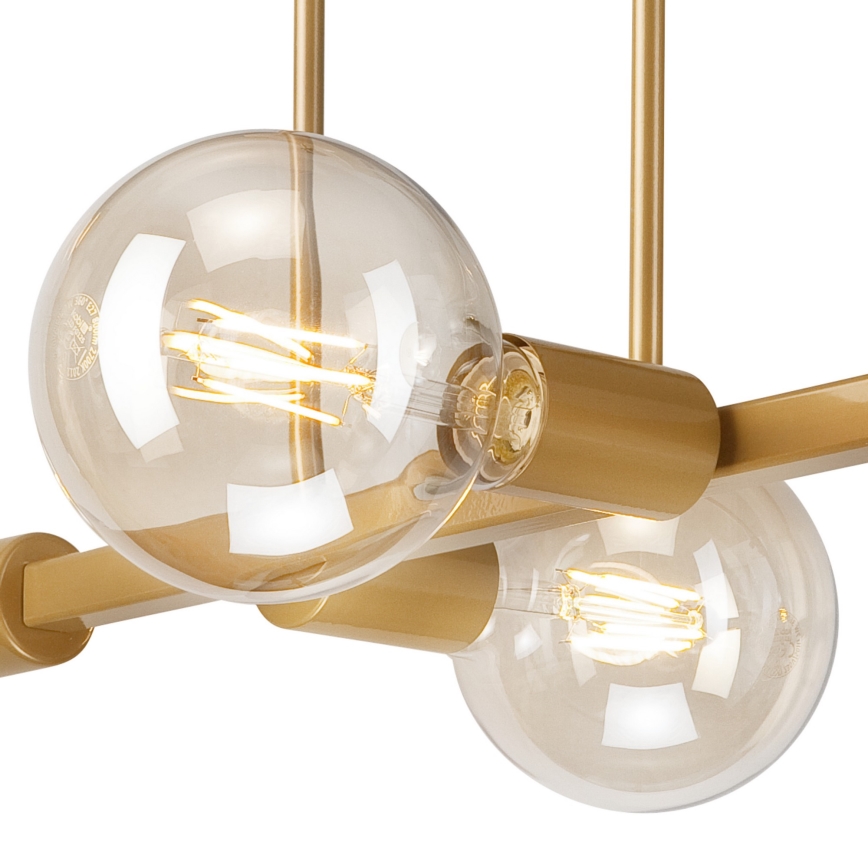 Chandelier on a pole ASTRID 4xE27/60W/230V gold