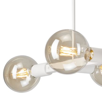 Chandelier on a pole ASTRID 4xE27/60W/230V white