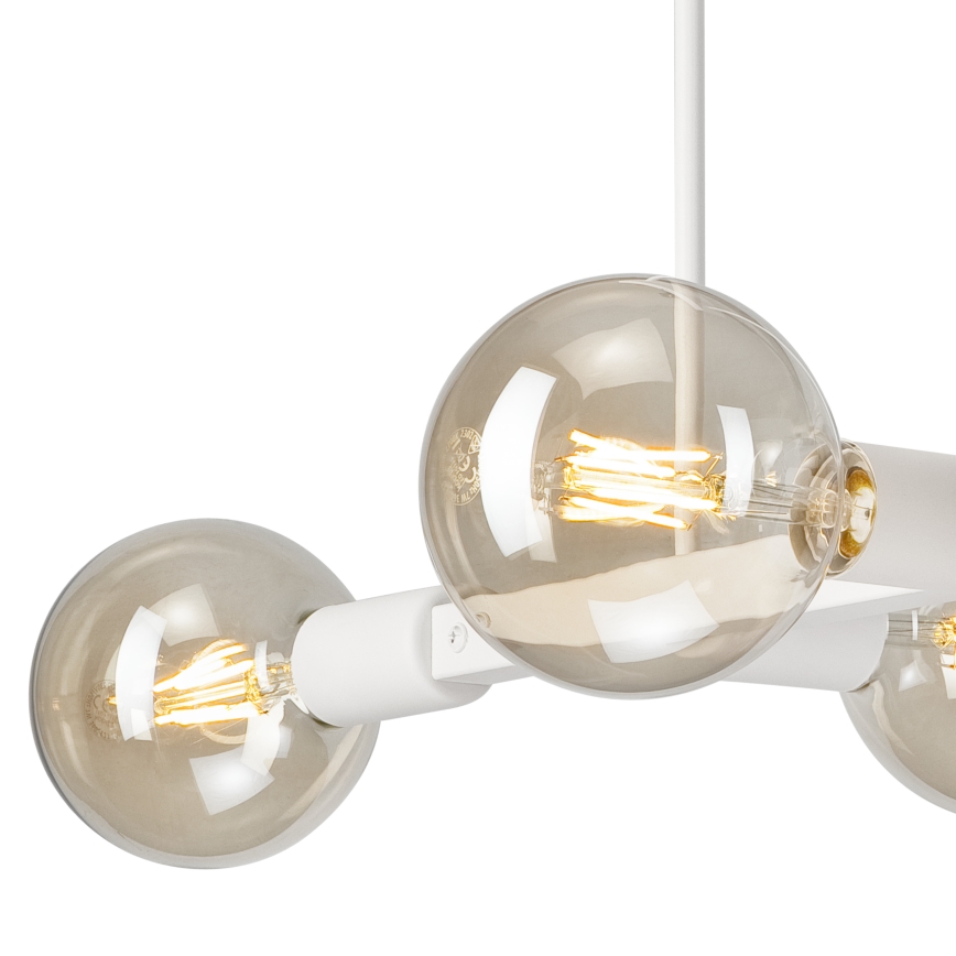 Chandelier on a pole ASTRID 4xE27/60W/230V white