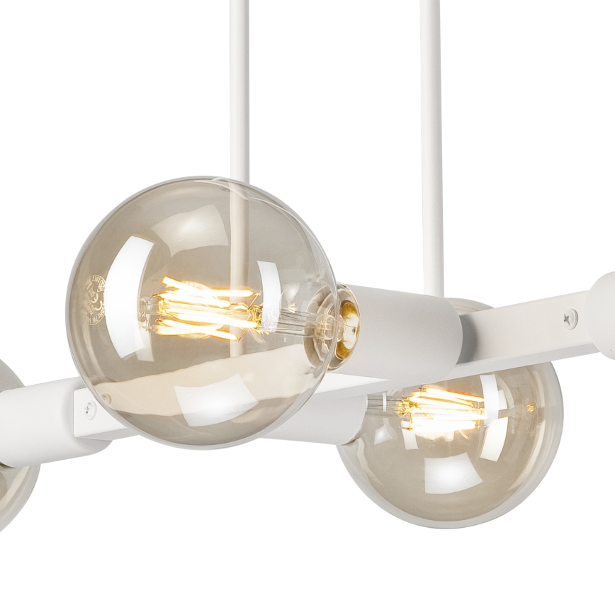 Chandelier on a pole ASTRID 4xE27/60W/230V white