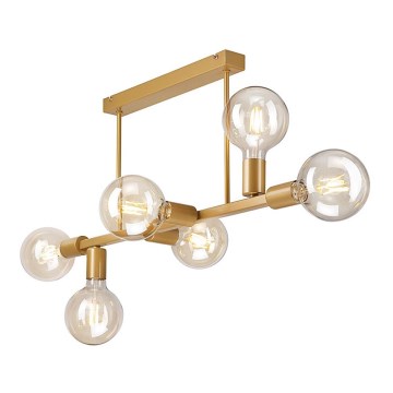 Chandelier on a pole ASTRID 6xE27/60W/230V gold