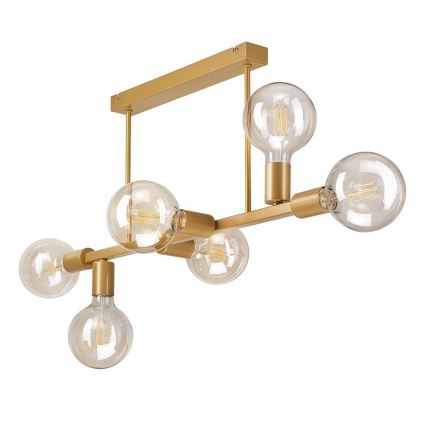 Chandelier on a pole ASTRID 6xE27/60W/230V gold