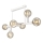 Chandelier on a pole ASTRID 6xE27/60W/230V white