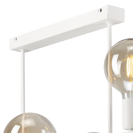 Chandelier on a pole ASTRID 6xE27/60W/230V white