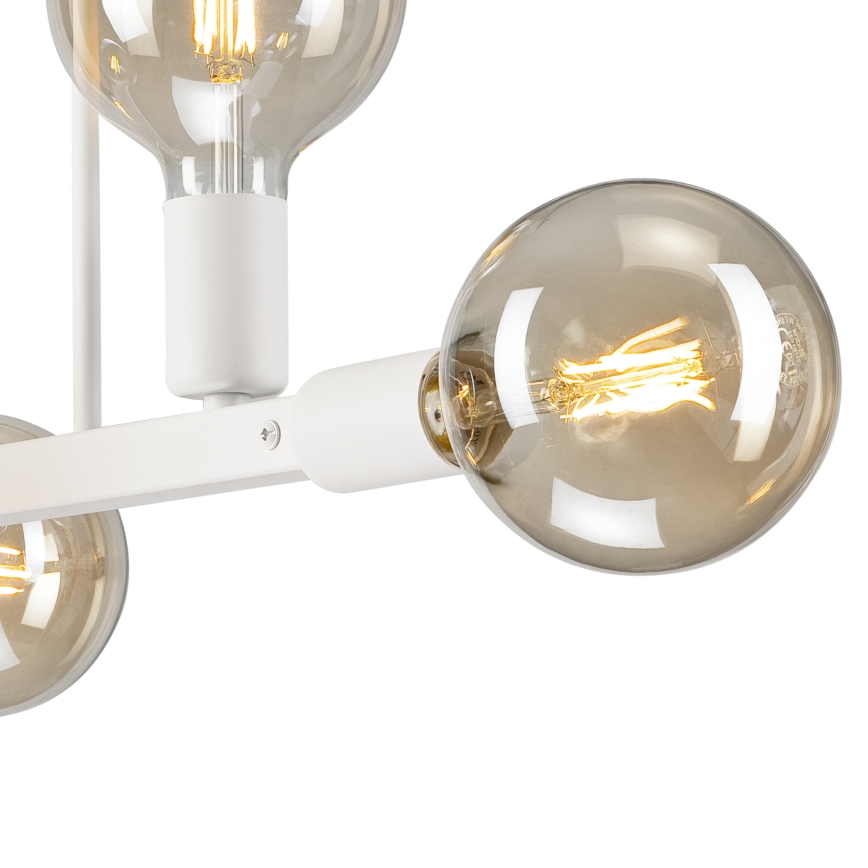 Chandelier on a pole ASTRID 6xE27/60W/230V white
