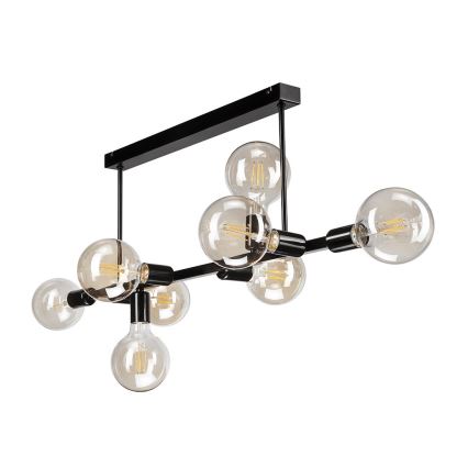 Chandelier on a pole ASTRID 8xE27/60W/230V black