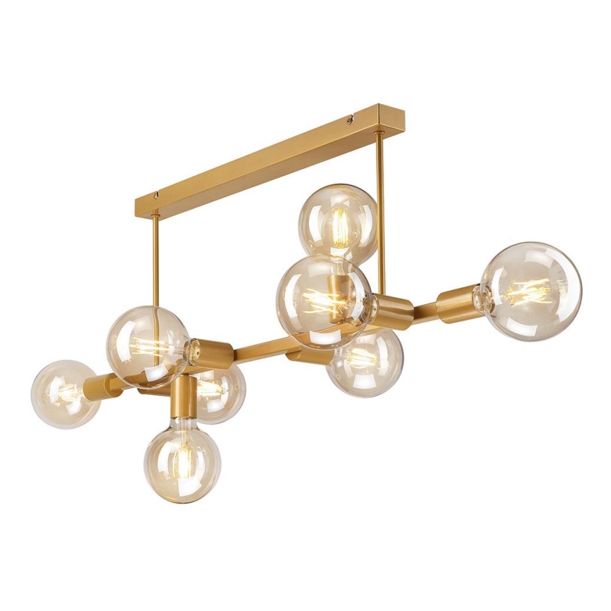 Chandelier on a pole ASTRID 8xE27/60W/230V gold