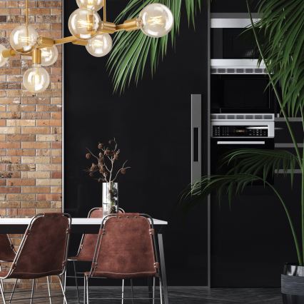 Chandelier on a pole ASTRID 8xE27/60W/230V gold