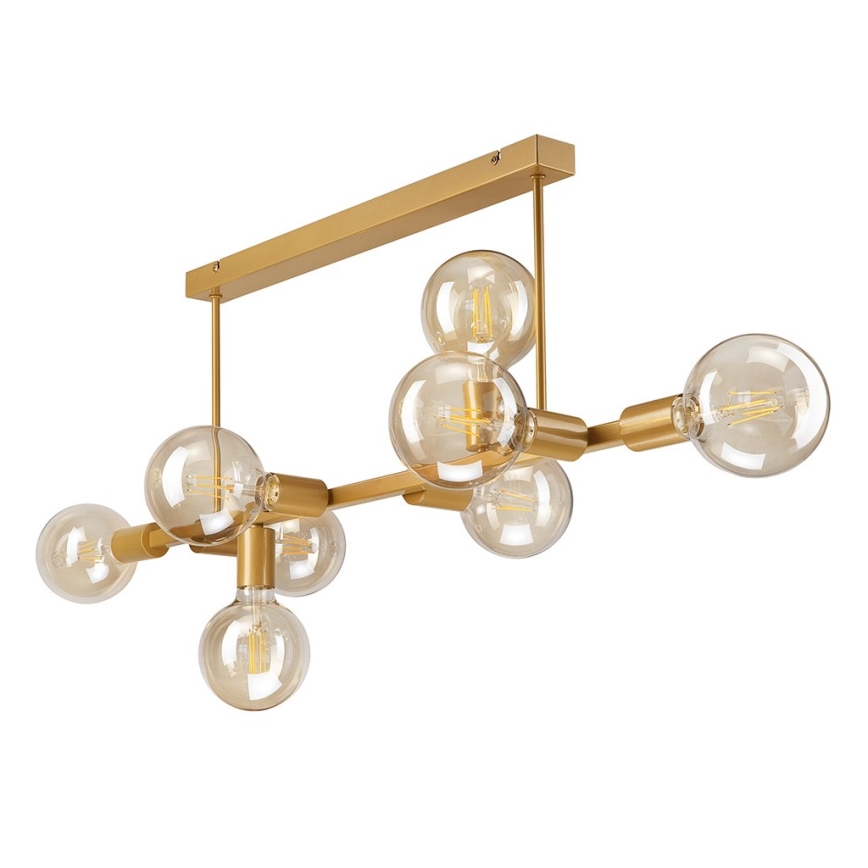 Chandelier on a pole ASTRID 8xE27/60W/230V gold