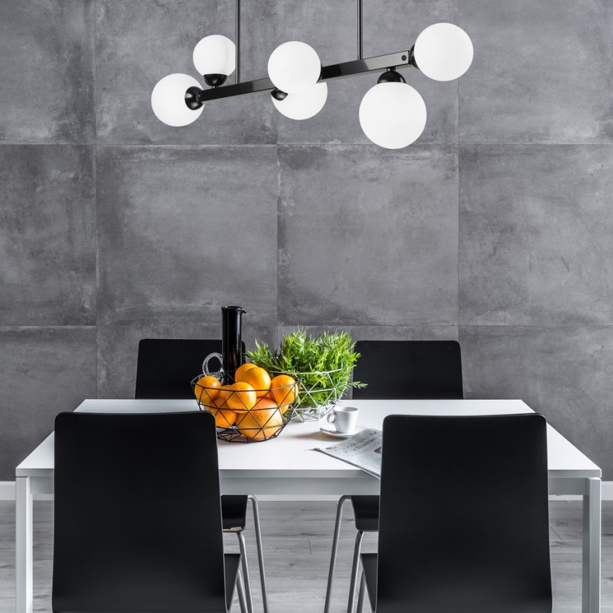 Chandelier on a pole ASTRO 6xG9/5W/230V black