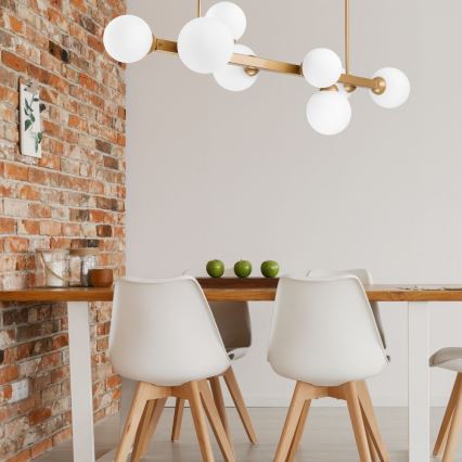 Chandelier on a pole ASTRO 8xG9/5W/230V gold