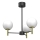 Chandelier on a pole AWINION 3xE27/15W/230V white/gold/black