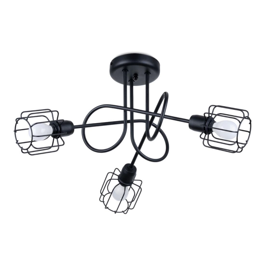 Chandelier on a pole BELUCI 3xE14/40W/230V black