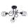 Chandelier on a pole BELUCI 3xE14/40W/230V black