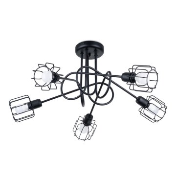 Chandelier on a pole BELUCI 5xE14/40W/230V black