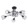 Chandelier on a pole BELUCI 5xE14/40W/230V black