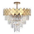 Chandelier on a pole CARISMA 9xE14/40W/230V gold