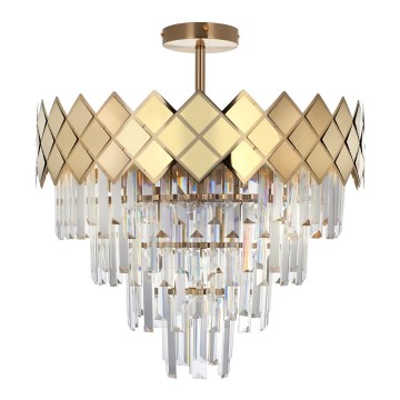 Chandelier on a pole CARISMA 9xE14/40W/230V gold