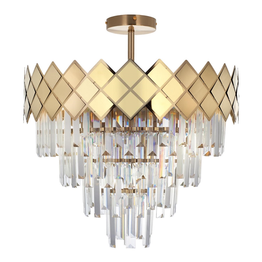 Chandelier on a pole CARISMA 9xE14/40W/230V gold