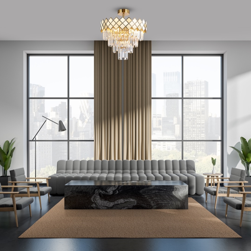 Chandelier on a pole CARISMA 9xE14/40W/230V gold