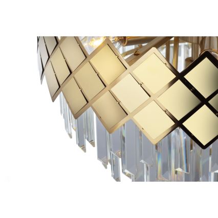 Chandelier on a pole CARISMA 9xE14/40W/230V gold