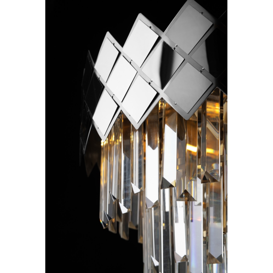 Chandelier on a pole CARISMA 9xE14/40W/230V matte chrome