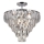 Chandelier on a pole CHELSEA 6xE14/40W/230V d. 50 cm shiny chrome