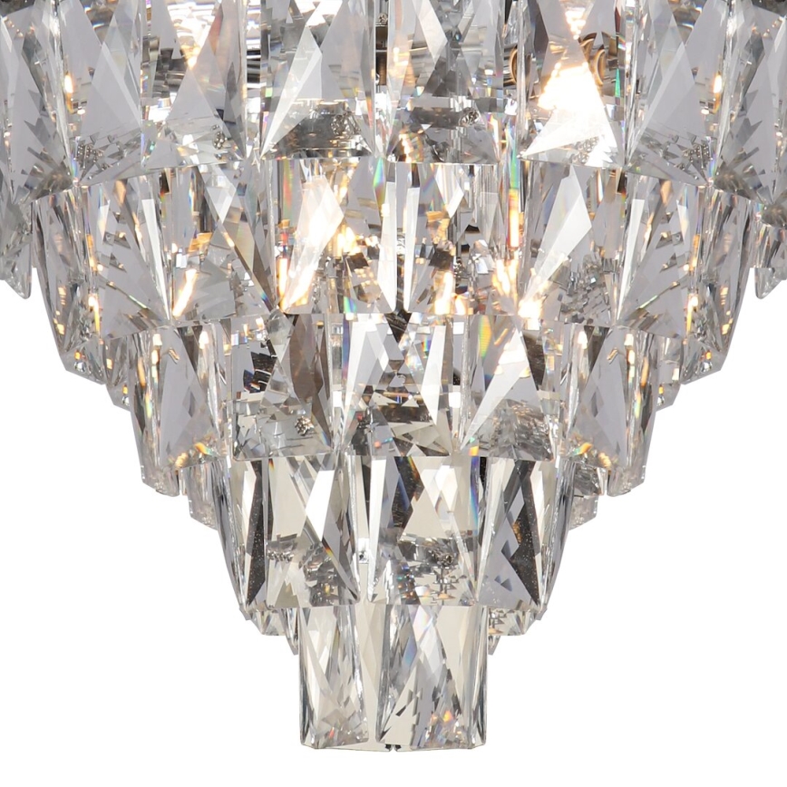 Chandelier on a pole CHELSEA 6xE14/40W/230V d. 50 cm shiny chrome