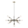 Chandelier on a pole COMET 12xE27/11W/230V shiny chrome/gold