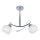 Chandelier on a pole CONNOR 2xE27/15W/230V shiny chrome/white