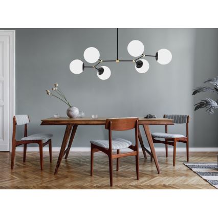 Chandelier on a pole DAMAR 6xE27/40W/230V