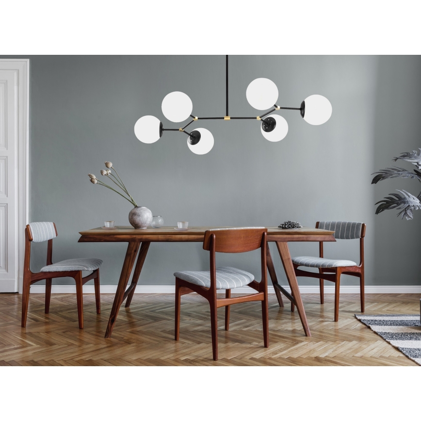 Chandelier on a pole DAMAR 6xE27/40W/230V