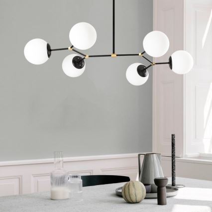 Chandelier on a pole DAMAR 6xE27/40W/230V