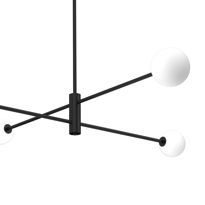 Chandelier on a pole DORI 4xG9/25W/230V black