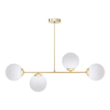 Chandelier on a pole FIRA 4xE27/60W/230V gold