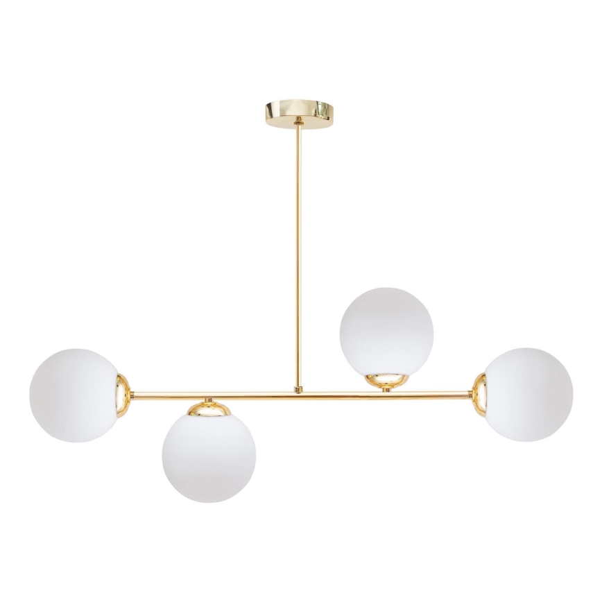 Chandelier on a pole FIRA 4xE27/60W/230V gold