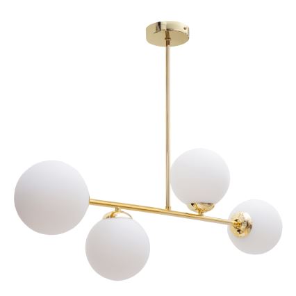 Chandelier on a pole FIRA 4xE27/60W/230V gold