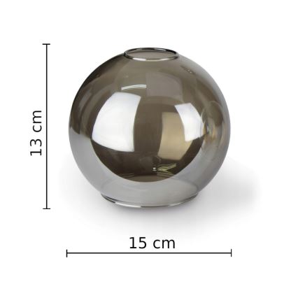 Chandelier on a pole FLEX 3xE27/60W/230V black/smoky black/smoky beige/clear