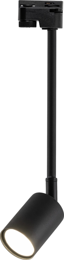 Chandelier on a pole for 1-phase rail system TOP 1xGU10/10W/230V black