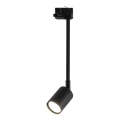 Chandelier on a pole for 3-phase rail system TOP 1xGU10/8W/230V black