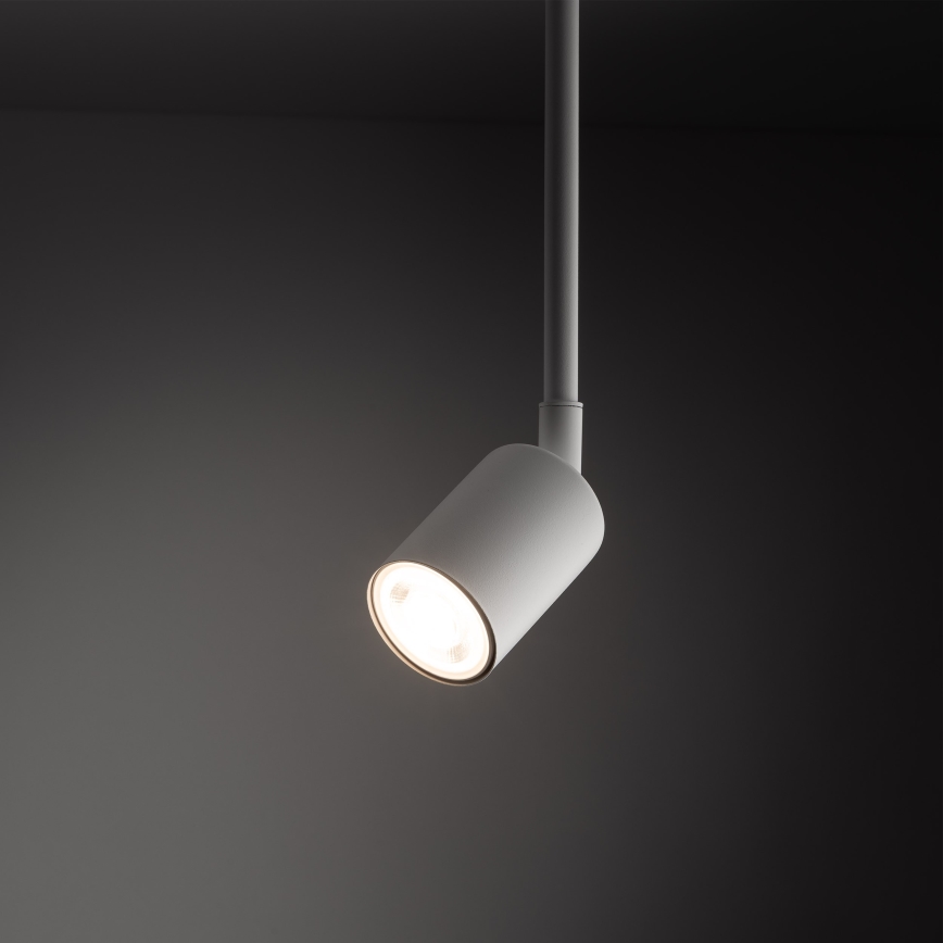 Chandelier on a pole for 1-phase rail system TOP 1xGU10/10W/230V white