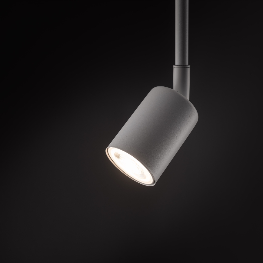 Chandelier on a pole for 1-phase rail system TOP 1xGU10/10W/230V white