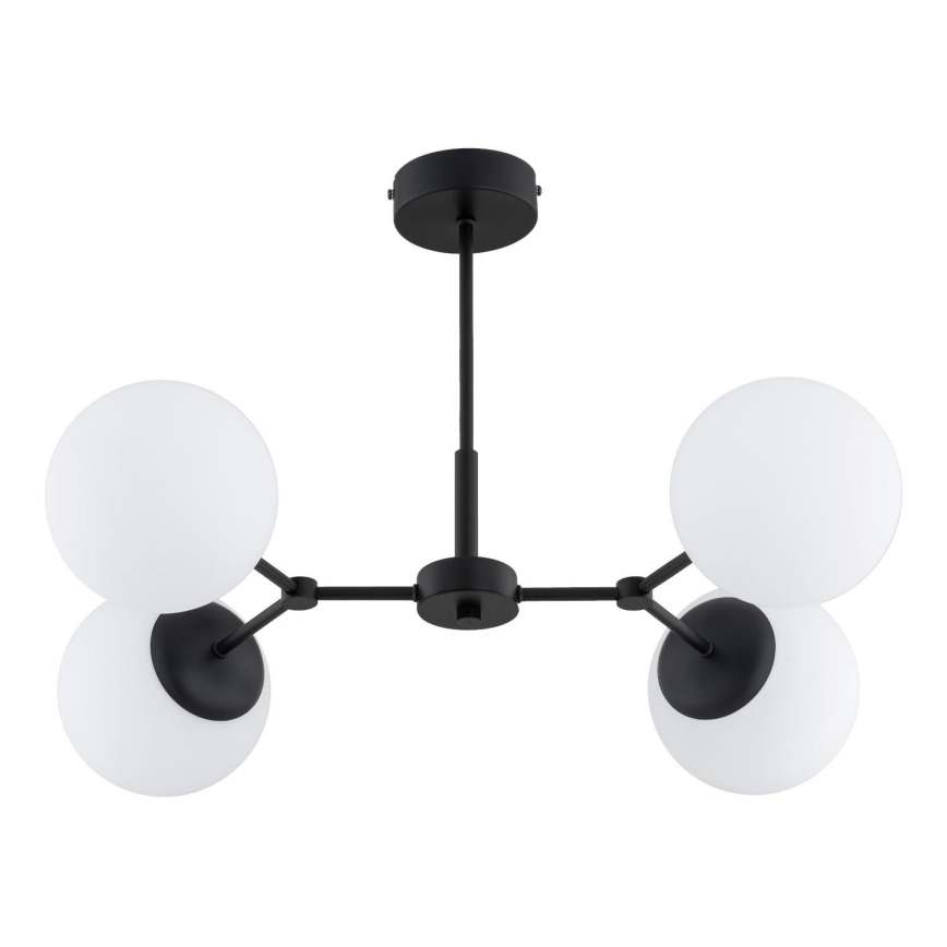 Chandelier on a pole FOTON 4xE14/10W/230V black