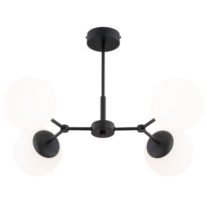 Chandelier on a pole FOTON 4xE14/10W/230V black